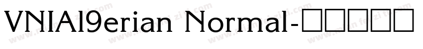VNIAl9erian Normal字体转换